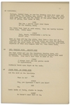 Moe Howard's 30pp. Script Dated April 1936 for The Three Stooges Film ''A Pain in the Pullman'' -- With Annotation in Moe's Hand -- Very Good Condition